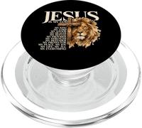 Jésus est Mon Dieu Lion de Juda Foi Chrétienne Culte Bible PopSockets PopGrip pour MagSafe