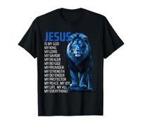 Jésus est Mon Dieu, Mon Roi, Mon Seigneur Lion, Foi chrétienne, culte T-Shirt