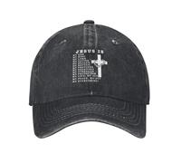 Jésus Est Mon Dieu, Mon Roi, Mon Seigneur, Mon Sauveur. Femme Homme Casquette De Baseball Respirant Casquette Trucker Lègére Chapeau De Golf pour Sport Camping Hip Pop