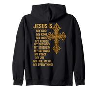 Jésus est mon Dieu, mon Roi, Mon Seigneur, Mon Sauveur, Mon Refuge Sweat à Capuche