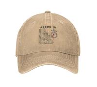 Jésus Est Mon Dieu, Mon Roi, Mon Seigneur. Religion Noire Femme Homme Chapeau De Cowboy Respirant Casquette De Baseball Lègére Trucker Cap pour Sport Hip Pop Golf