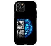 Jésus est Mon Dieu, Mon Roi, Mon Tout, Lion, chrétien Coque pour iPhone 11 Pro