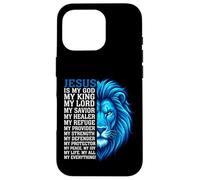 Jésus est Mon Dieu, Mon Roi, Mon Tout, Lion, chrétien Coque pour iPhone 16 Pro