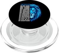 Jésus est Mon Dieu, Mon Roi, Mon Tout, Lion, chrétien PopSockets PopGrip pour MagSafe