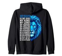 Jésus est Mon Dieu, Mon Roi, Mon Tout, Lion, chrétien Sweat à Capuche