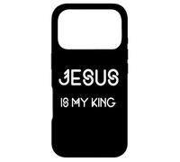 Jésus est Mon Dieu Roi, Parfait pour Les catholiques, Les baptêmes Coque pour iPhone 17 Pro