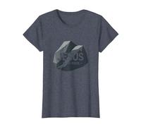 Jésus est Mon Rocher : Graphique chrétien inspirant, Jésus T-Shirt, Femme, Bleu Chiné, 3XL
