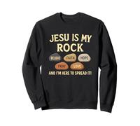 Jésus Est Mon Rocher T-Shirt Chrétien Foi Bible Sweatshirt