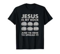 Jésus Est Mon Rocher T-Shirt Chrétien Foi Bible T-Shirt