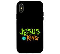 Jésus est Mon Roi - Bible Histoire Vraie Jésus Heureux Coque pour iPhone X/XS