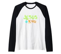 Jésus est Mon Roi - Bible Histoire Vraie Jésus Heureux Manche Raglan