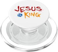 Jésus est Mon Roi - Bible Histoire Vraie Jésus Heureux PopSockets PopGrip pour MagSafe
