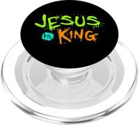Jésus est Mon Roi - Bible Histoire Vraie Jésus Heureux PopSockets PopGrip pour MagSafe