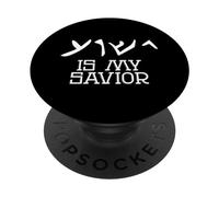 Jésus est Mon Sauveur en écriture araméenne Religious PopSockets PopGrip Adhésif