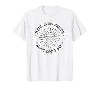 Jésus est Mon Sauveur (Graphique croisé) T-Shirt