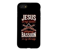 Jésus est Mon Sauveur : Jouer du basson est ma thérapie Coque pour iPhone SE (2020) / 7/8