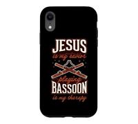 Jésus est Mon Sauveur : Jouer du basson est ma thérapie Coque pour iPhone XR