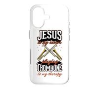 Jésus est Mon Sauveur : Jouer du Trombone est ma thérapie Coque pour iPhone 17