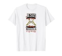 Jésus est Mon Sauveur : Jouer du Trombone est ma thérapie T-Shirt
