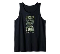Jésus est Mon Sauveur : Jouer du Tuba est ma thérapie Débardeur
