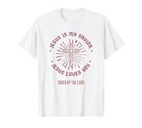 Jésus est Mon Sauveur - Sauvé par Le Seigneur (Graphique croisé) T-Shirt