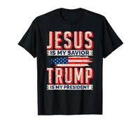 Jésus est Mon Sauveur Trump est Mon président 2024 T-Shirt