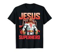Jésus est mon super-héros amusant religieux chrétien T-Shirt