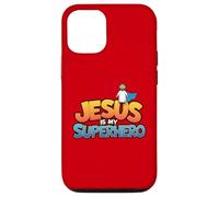 Jésus est Mon Super héros, Homme chrétien, garçon, Dieu, Fils, Bon Bambin Coque pour iPhone 12/12 Pro