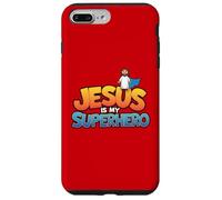 Jésus est Mon Super héros, Homme chrétien, garçon, Dieu, Fils, Bon Bambin Coque pour iPhone 7 Plus/8 Plus