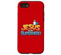 Jésus est Mon Super héros, Homme chrétien, garçon, Dieu, Fils, Bon Bambin Coque pour iPhone SE (2020) / 7/8