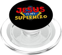 Jésus est Mon Super héros, inspiré par l'esprit fidèle PopSockets PopGrip pour MagSafe