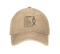Jésus Est Mon Tout, Mon Dieu, Mon Seigneur, Christianisme Noir Femme Homme Chapeau De Golf Réglable Trucker Cap Coton Casquette Trucker pour Camping Hip Pop Pêche