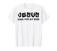 Jésus est Mort pour Moi et Mon péché, Dimanche de la résurrection de Pâques, Famille T-Shirt Graphique avec Valeur, Homme, Blanc, XL
