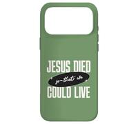 Jésus est Mort pour Que Nous puissions Vivre Le Message de Foi chrétienne Coque pour iPhone 17 Pro Max
