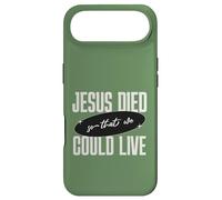 Jésus est Mort pour Que Nous puissions Vivre Le Message de Foi chrétienne Coque pour iPhone Air