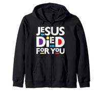 Jésus est Mort pour Vous, chrétiens, Noël, Christ, Pâques, Amour Sweat à Capuche