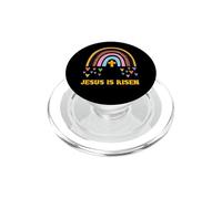 Jésus est ressuscité, Croix du Christ de Pâques chrétienne Boho Rainbow PopSockets PopGrip pour MagSafe