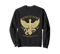 Jésus est roi, 1 Corinthiens 15:3-4 Sweatshirt
