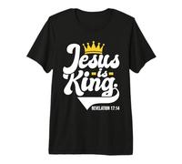 Jésus est Roi Apocalypse 17:14 - Bible Religieuse chrétienne T-Shirt Haut de Gamme