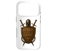 Jésus est Roi | Armure de Dieu Bouclier et épée Hommes chrétiens Coque pour iPhone 17 Pro