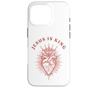 Jésus est roi et le sacré cœur chrétien Coque pour iPhone 16 Pro