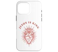 Jésus est roi et le sacré cœur chrétien Coque pour iPhone 16 Pro Max