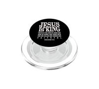 Jésus est Roi Foi chrétienne Verset biblique Apocalypse 17:14 PopSockets PopGrip pour MagSafe