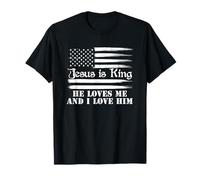 Jésus est Roi, il m'aime et Je l'aime T-Shirt