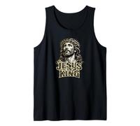Jésus est Roi, Jésus-Christ Grunge Vintage Débardeur
