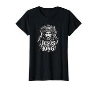 Jésus est Roi, Jésus-Christ Grunge Vintage T-Shirt Graphique avec Valeur