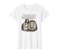 Jésus est Roi, Jésus-Christ Grunge Vintage T-Shirt Graphique avec Valeur