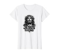 Jésus est Roi, Jésus-Christ Grunge Vintage T-Shirt Graphique avec Valeur
