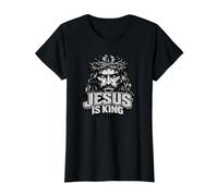 Jésus est Roi, Jésus-Christ Grunge Vintage T-Shirt Graphique avec Valeur