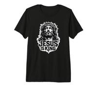 Jésus est Roi, Jésus-Christ Grunge Vintage T-Shirt Haut de Gamme